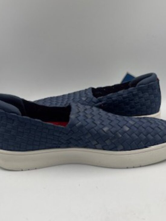 NEW FitFlop Rally-X Men’s size 10 Duo-Weave slip on shoes Navy Sneakers NWOB main image 8